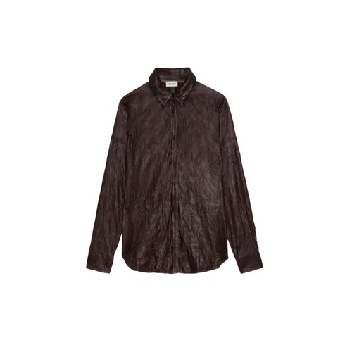 Chemise Tamara Cuir Froissé - Zadig & Voltaire - Modalova