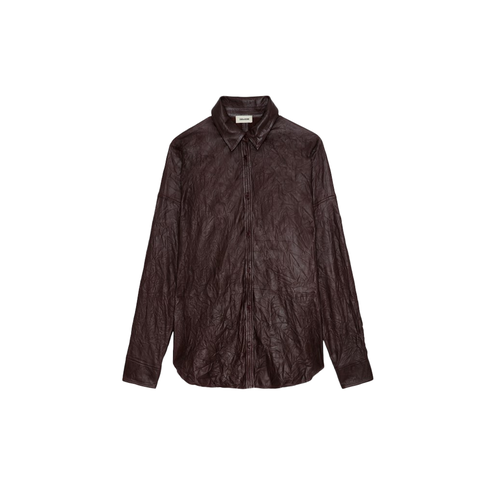 Chemise Tamara Cuir Froissé - Zadig & Voltaire - Modalova