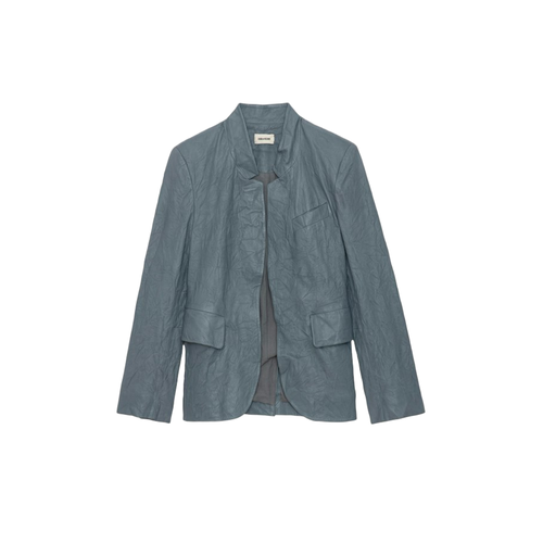 Blazer Verys Cuir Froissé - Zadig & Voltaire - Modalova