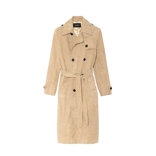 Trench Parisienne Cuir Suede Froissé - Zadig & Voltaire - Modalova