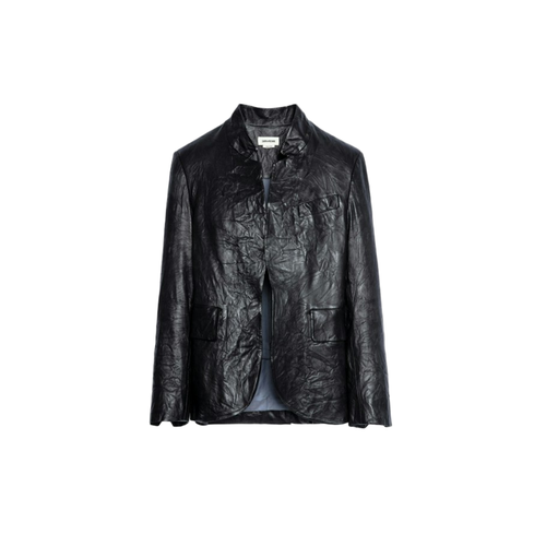 Blazer Verys Cuir Froissé - Zadig & Voltaire - Modalova