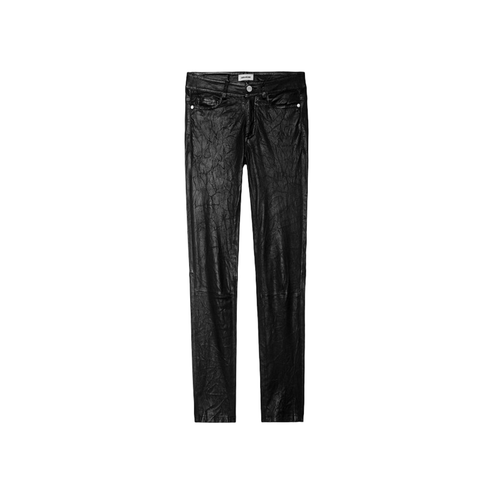 Pantalon Phlame Cuir Froissé - Zadig & Voltaire - Modalova
