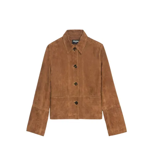 Blouson Lessa 100% Cuir Suede - Zadig & Voltaire - Modalova