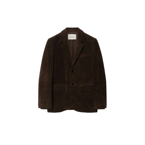 Blazer Vanille Cuir Suede - Zadig & Voltaire - Modalova