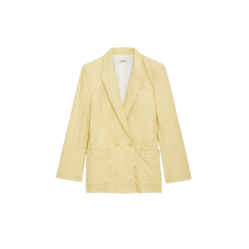 Blazer Visko 100% Cuir Froissé - Zadig & Voltaire - Modalova