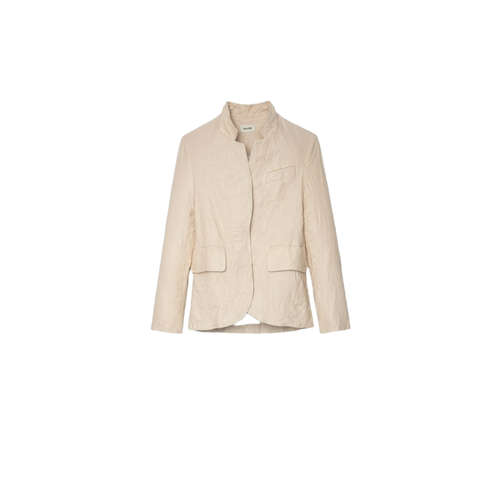Blazer Verys Cuir Froissé - Zadig & Voltaire - Modalova