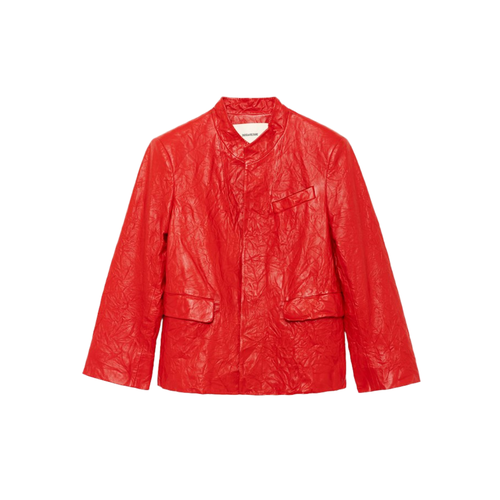 Blazer Veryn Cuir Froissé - Zadig & Voltaire - Modalova