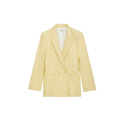 Blazer Visko 100% Cuir Froissé - Zadig & Voltaire - Modalova