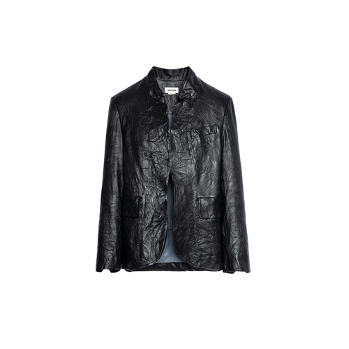 Blazer Verys Cuir Froissé - Zadig & Voltaire - Modalova