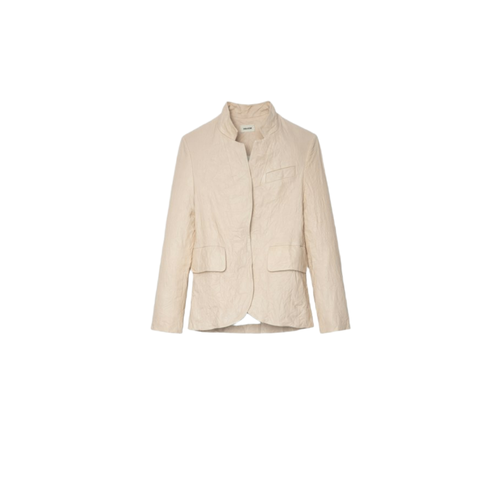 Blazer Verys Cuir Froissé - Zadig & Voltaire - Modalova