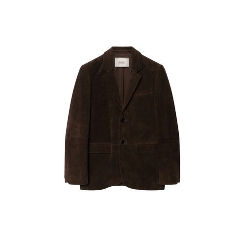 Blazer Vanille Cuir Suede - Zadig & Voltaire - Modalova
