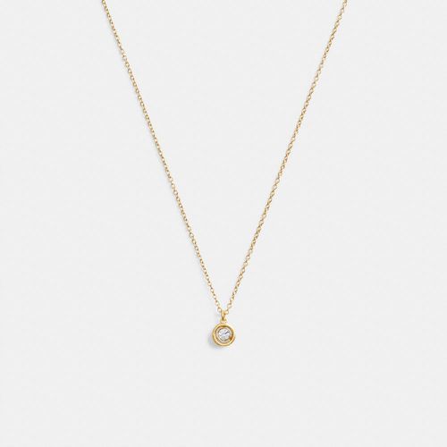 Collier Pendentif Rond Halo - COACH - Modalova