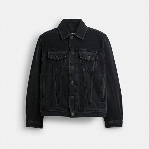 Veste En Denim Noir En Coton Biologique - COACH - Modalova