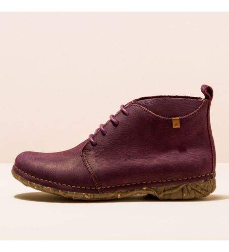 N9741MO0005_091 Bottines en cuir N974 Angkor pourpre (36), Plat, Lacets, Casuel, Violet - El Naturalista - Modalova