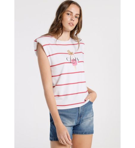 T-shirt Maxi Shoulders Avec Graphique (M), Casuel, Coton, Manche courte - Lois Jeans - Modalova