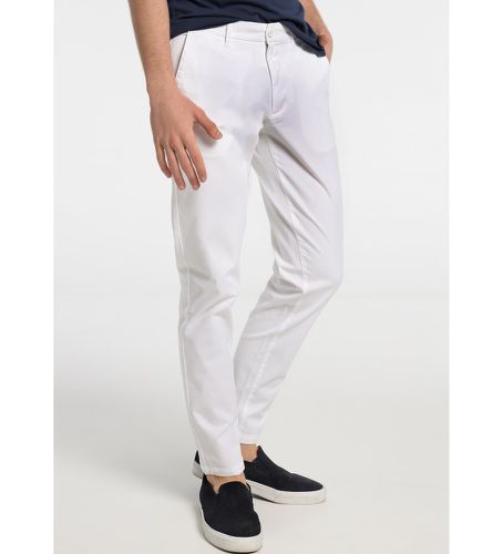 Pantalon chino en satin (30), Casuel, Coton - Six Valves - Modalova