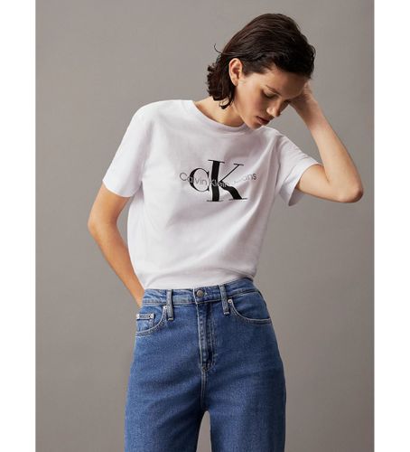 J20J219142 T-shirt Monogram Regular (XS), Casuel, Coton, Manche courte - Calvin Klein Jeans - Modalova