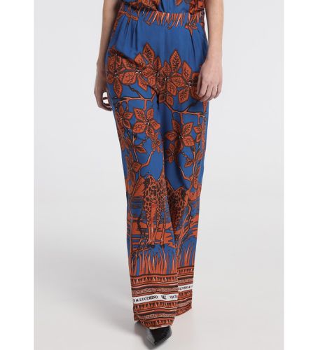 Pantalon Watusi , tuile (28), Casuel, Orange, Viscose - Victorio & Lucchino, V&L - Modalova