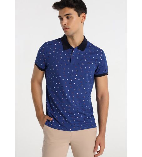 Polo Fine Pique Mini Print (S), Casuel, Coton, Manche courte - Lois Jeans - Modalova