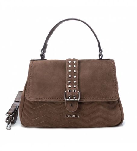 TAUPE Sac à main en cuir 186015 -24x33x13cm (OSFA), Marron, Casuel - Carmela - Modalova