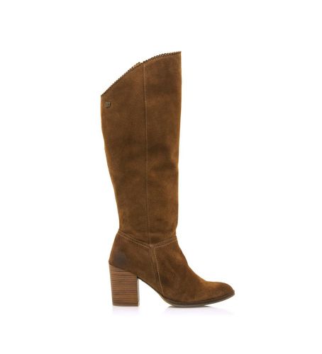 Uma Bottes en cuir marron - Hauteur du talon 7,5cm (36), 5 à 8 cm, Fermeture éclair, Casuel - Mustang - Modalova