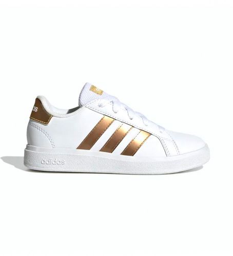 GY2578 Trainers Grand Court (39 1/3), Plat, Lacets, Casuel, Sport, Tennis/Padel, Multisport, Durable, Polyester rec - adidas - Modalova