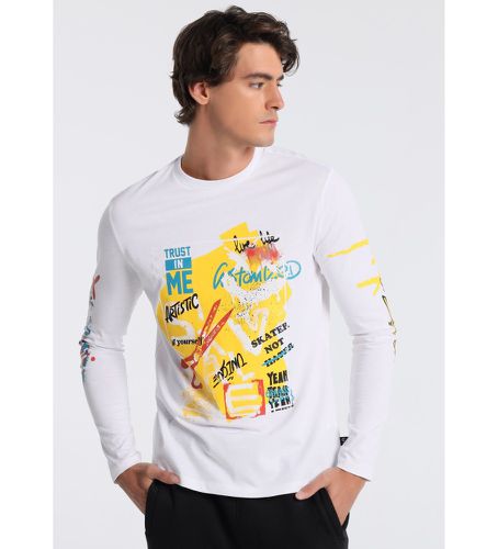 T-shirt 132587 (3XL), Casuel, Coton, Manche longue - Six Valves - Modalova