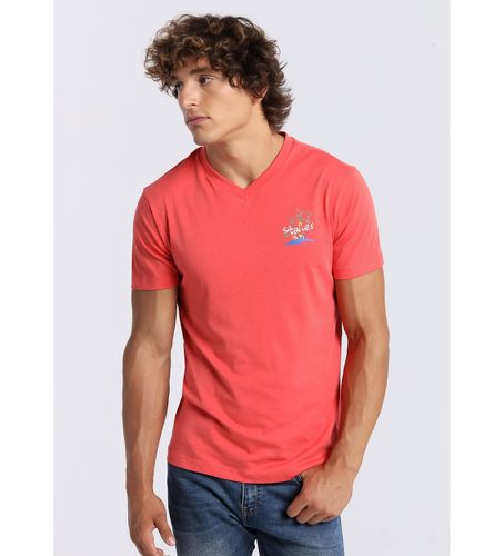 T-shirt à manches courtes (3XL), Rouge, Casuel, Coton, Manche courte - Six Valves - Modalova