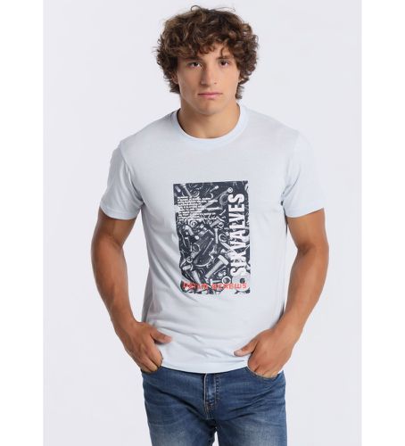 T-shirt 134403 (S), Casuel, Coton, Manche courte - Six Valves - Modalova