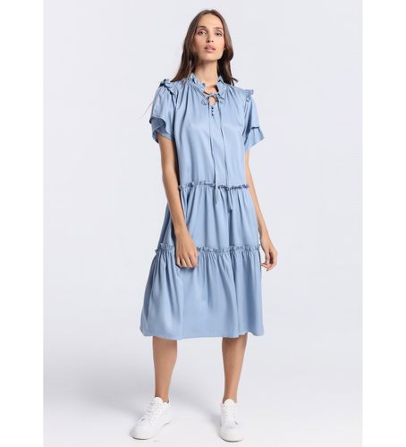 Robe courte avec n?ud à l'encolure (XS), Casuel, Viscose, Manche courte - Victorio & Lucchino, V&L - Modalova