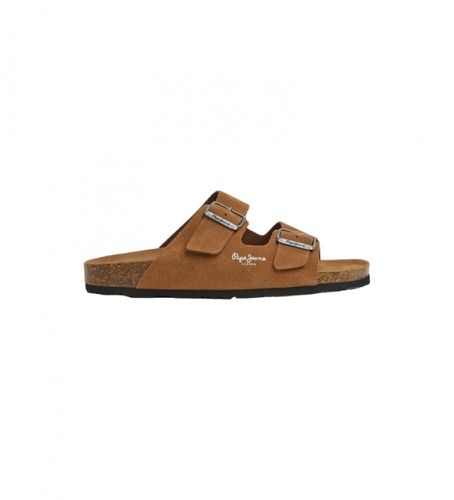 PMS90112 Sandales en daim bio marron (44), Cuir, Plat, Aucun, Casuel - Pepe Jeans - Modalova