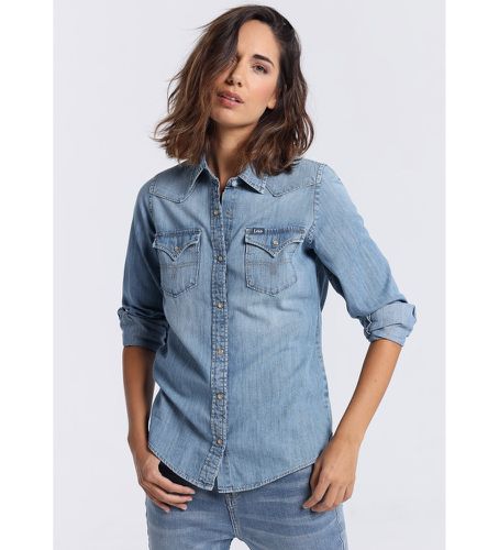 Chemise en denim à manches longues (XS), Casuel, Coton, Manche longue - Lois Jeans - Modalova