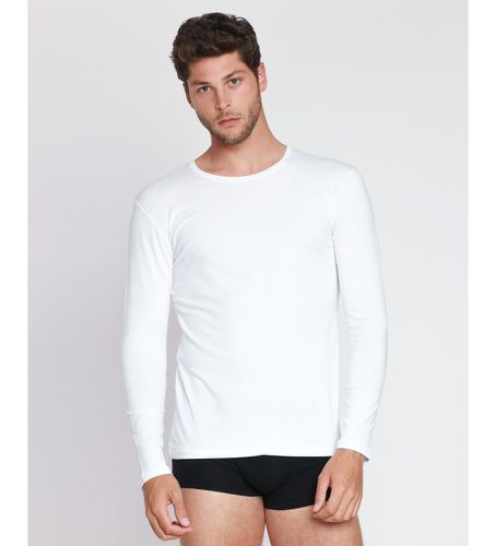 T-shirt Soft Warm (S), Blanc, Homewear, Coton, Manche longue - Admas - Modalova