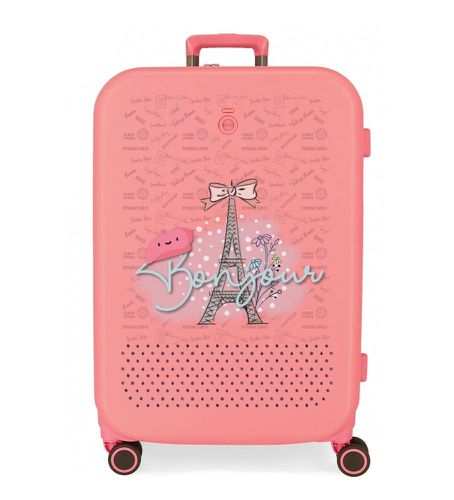 Unisex. 9529222 Valise moyenne Bonjour rigide 70cm corail (OSFA), Casuel, Rose, ABS/Polycarbonate - Enso - Modalova