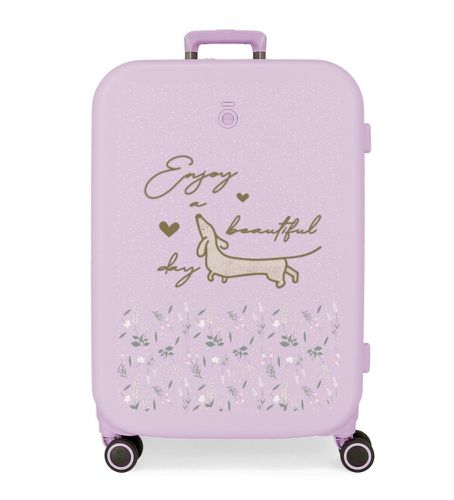 Unisex. 9519223 Valise moyenne Beautiful day rigide 70cm lilas (OSFA), Casuel, Violet, ABS/Polycarbonate - Enso - Modalova