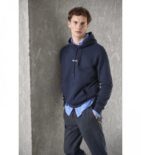 GASTBARCA0800MS23-160 Sweatshirt Barcaalf (S), Casuel, Manche longue, Le coton biologique, Durable, Marine, Coton Re - ECOALF - Modalova