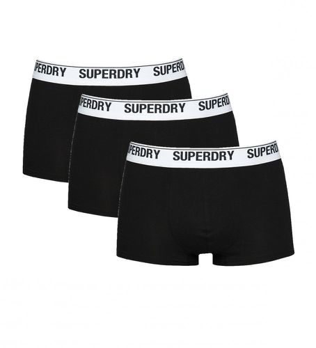 M3110348A Lot de trois caleçons noirs en coton biologique (S), Homewear, Le coton biologique, Durable - Superdry - Modalova