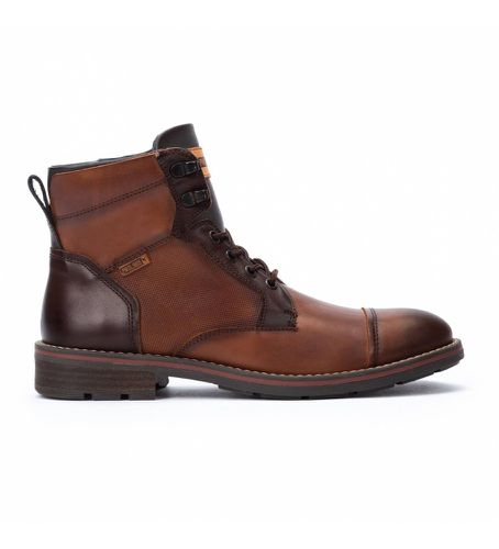 M2M-8156C1 Bottines en cuir marron York (43), Plat, Fermeture éclair, Casuel - Pikolinos - Modalova