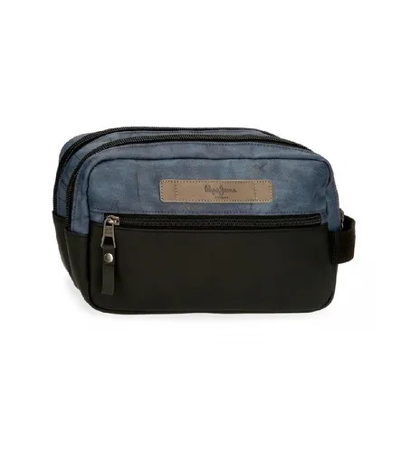 Unisex. 7684431 Trousse de toilette Ocean Deux compartiments Adaptable (OSFA), Bleu, Casuel, Polyester, Marine - Pepe Jeans - Modalova