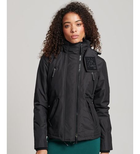 W5011171A Veste coupe-vent à capuche Mountain (XS), Noir, Casuel, Polyester, Manche longue - Superdry - Modalova