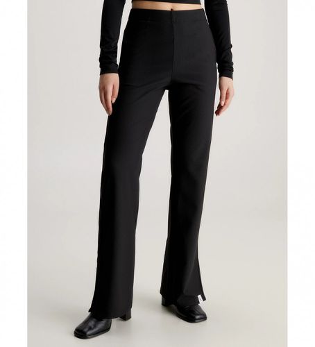 J20J222192 Pantalon droit en maille côtelée (L), Casuel, Classique, Polyamide - Calvin Klein Jeans - Modalova