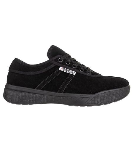 K204414 Leap Leather Sneakers (36), Cuir, Noir, Plat, Lacets, Casuel - Kawasaki - Modalova