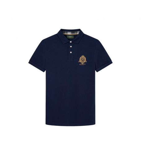 HM563194 Polo Heritage Logo (S), Casuel, Coton, Manche courte, Marine - Hackett London - Modalova