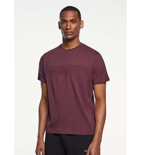 HM500757 T-shirt gaufr (L), Casuel, Violet, Coton, Manche courte - Hackett London - Modalova