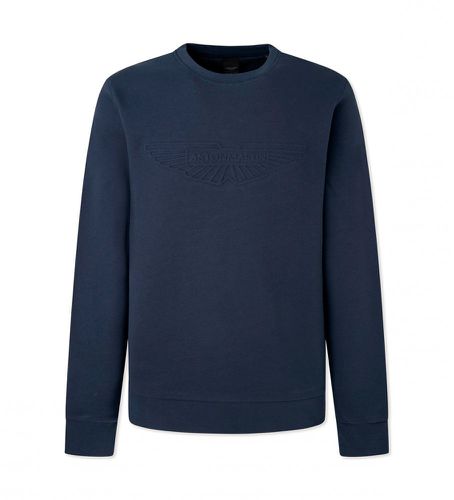 HM581154 Pull Am Embossed Crew (XXL), Casuel, Coton, Marine - Hackett London - Modalova