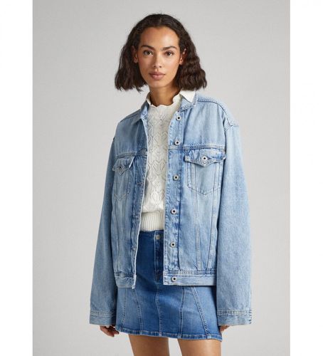 PL402219PF0 Veste Alice bleue (L), Casuel, Coton, Denim, Manche longue, Durable - Pepe Jeans - Modalova