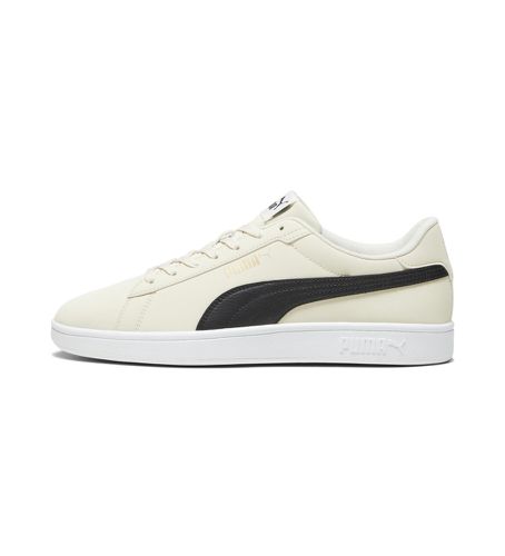 Unisex. 39233604 Smash 3.0 Buck Leather Sneakers (36), Cuir, Blanc, Plat, Lacets, Casuel - Puma - Modalova