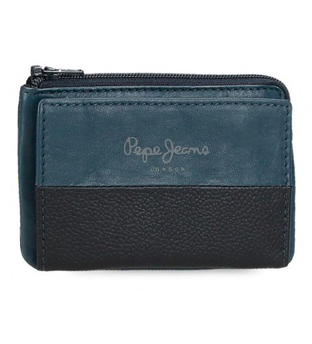 Unisex. 7830232 Portefeuille en cuir - porte-cartes Dual (OSFA), Bleu, Casuel, Marine - Pepe Jeans - Modalova