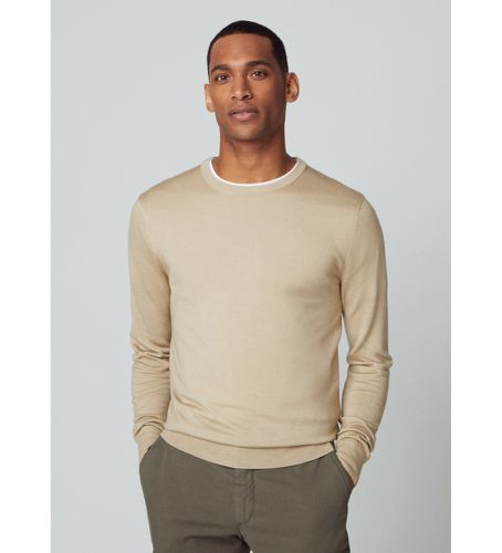 HM702926 Pull laine mérinos soie (XXL), Casuel, Manche longue - Hackett London - Modalova