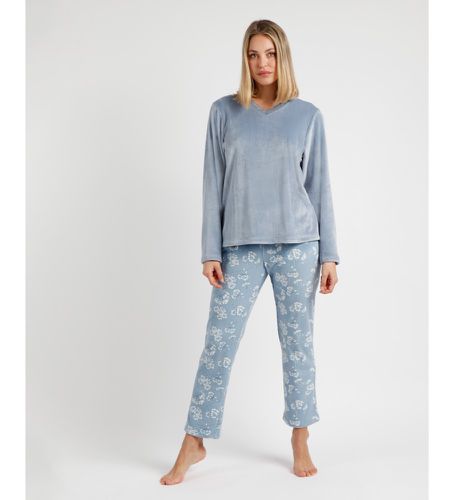 Pyjama manches longues fleurs (S), Homewear, Polyester, Manche longue - Admas - Modalova